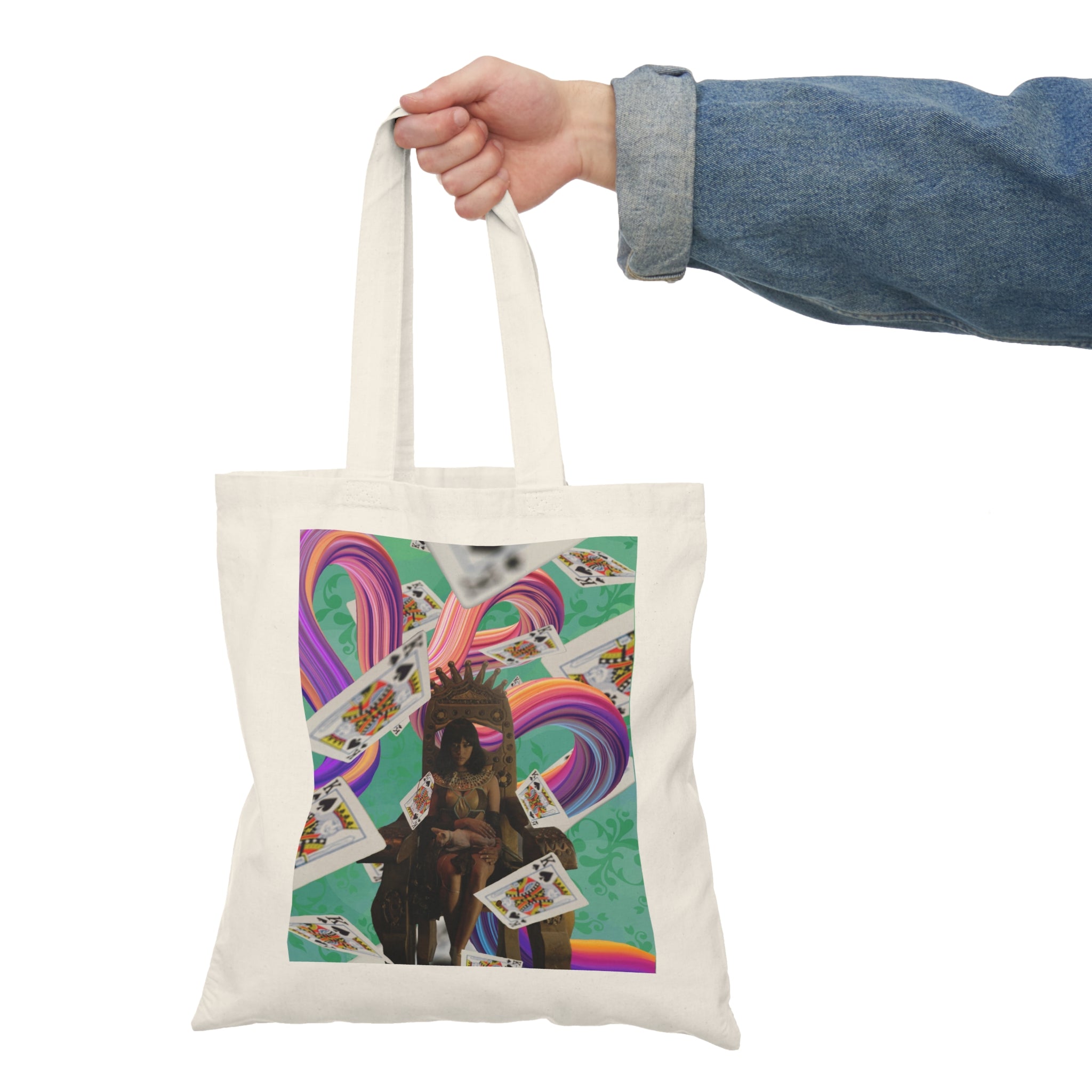 Bow To The Queen - Natural Tote Bag