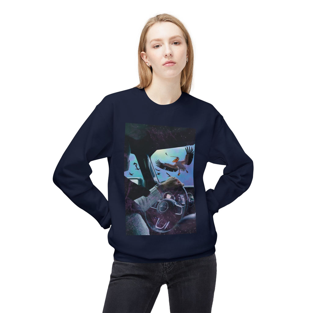 Surprise Visit - Unisex Midweight Softstyle Fleece Crewneck Sweatshirt