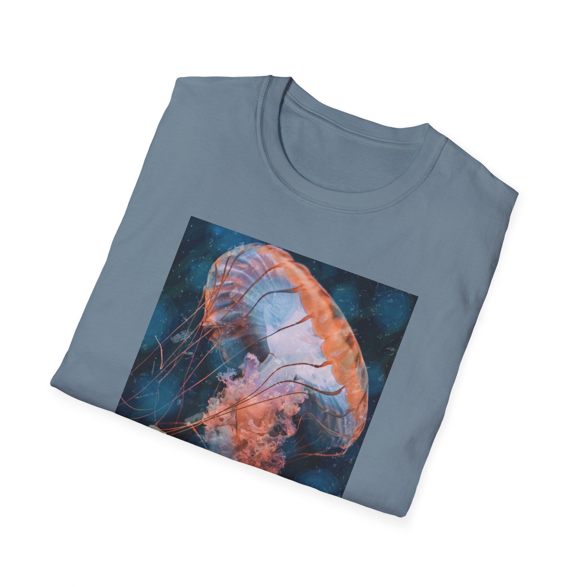 Raining Jellyfish - Unisex Softstyle T-Shirt