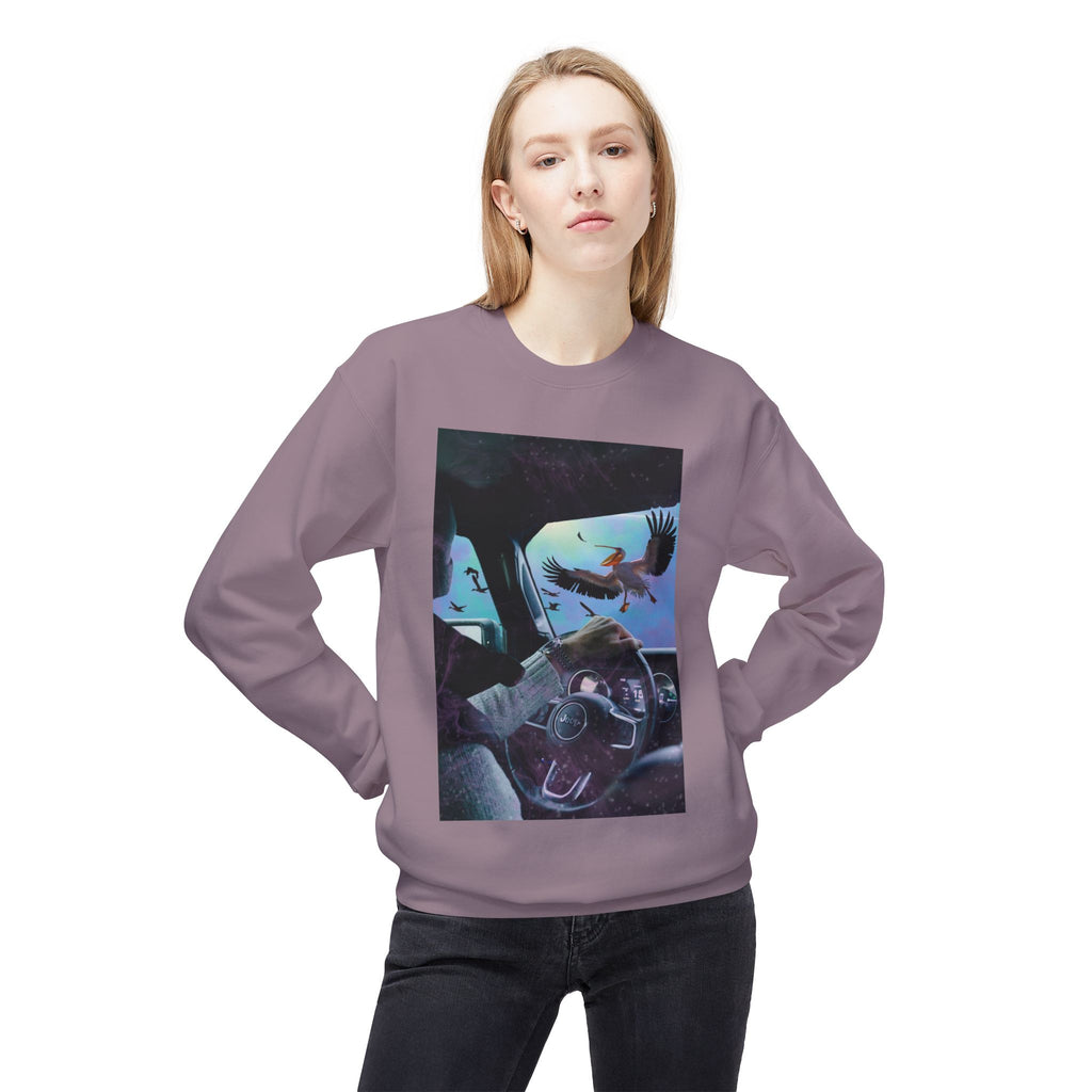 Surprise Visit - Unisex Midweight Softstyle Fleece Crewneck Sweatshirt