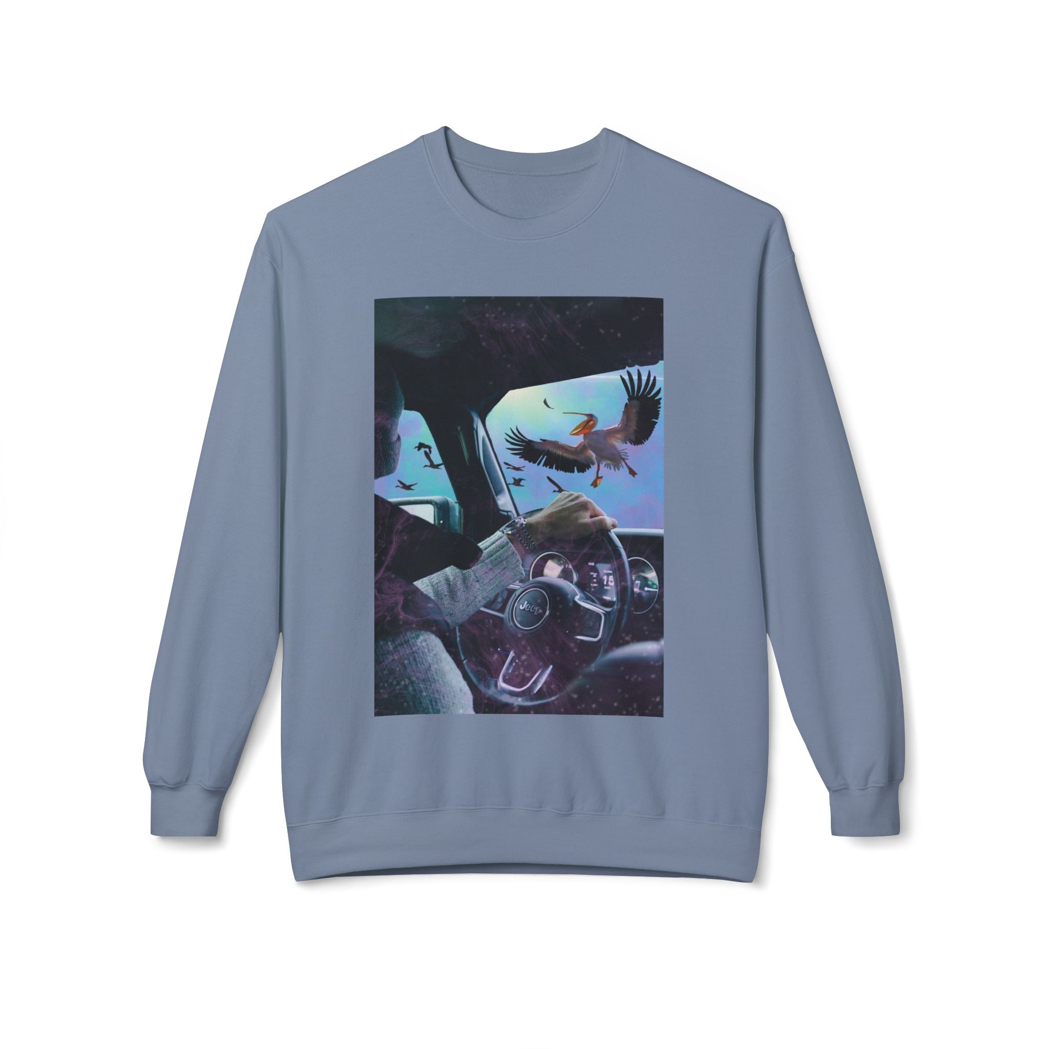Surprise Visit - Unisex Midweight Softstyle Fleece Crewneck Sweatshirt