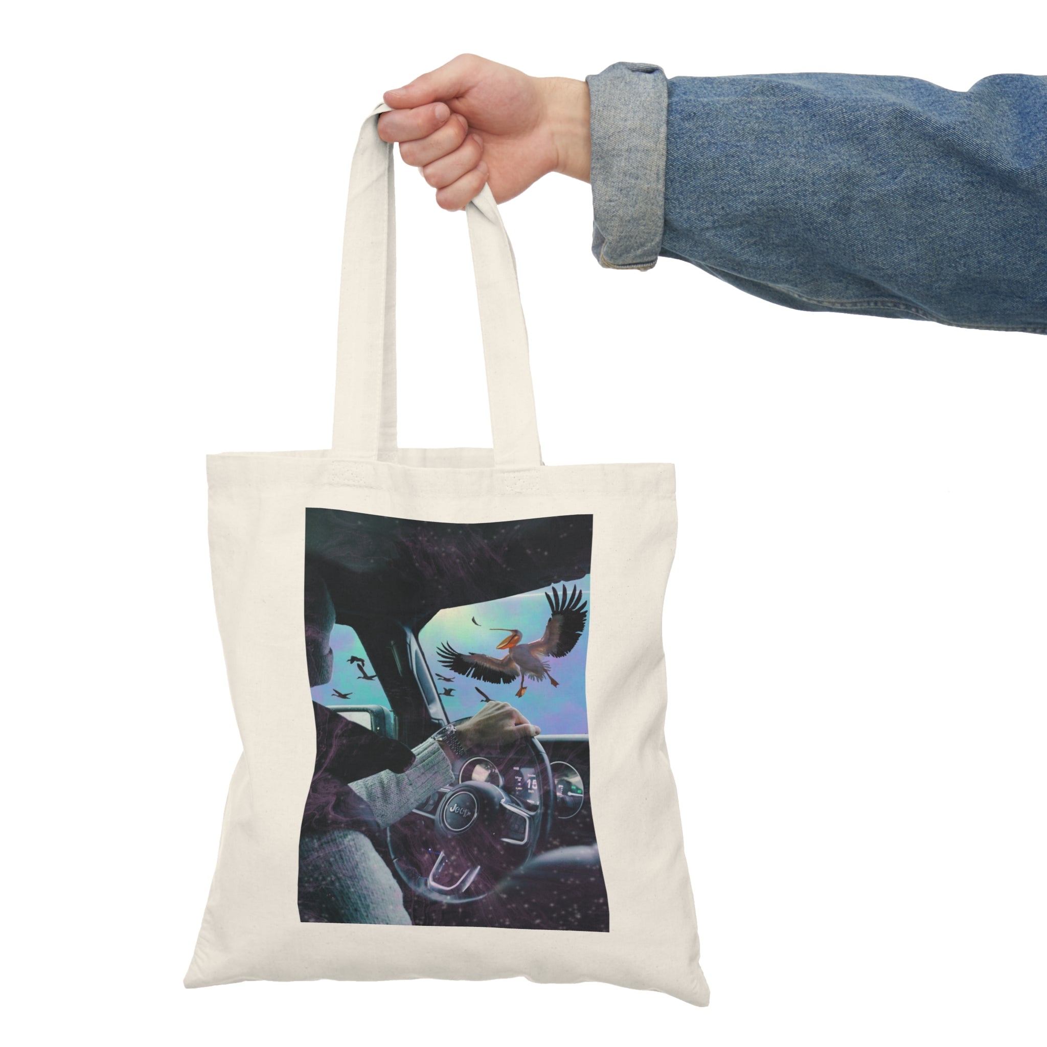 Surprise Visit - Natural Tote Bag