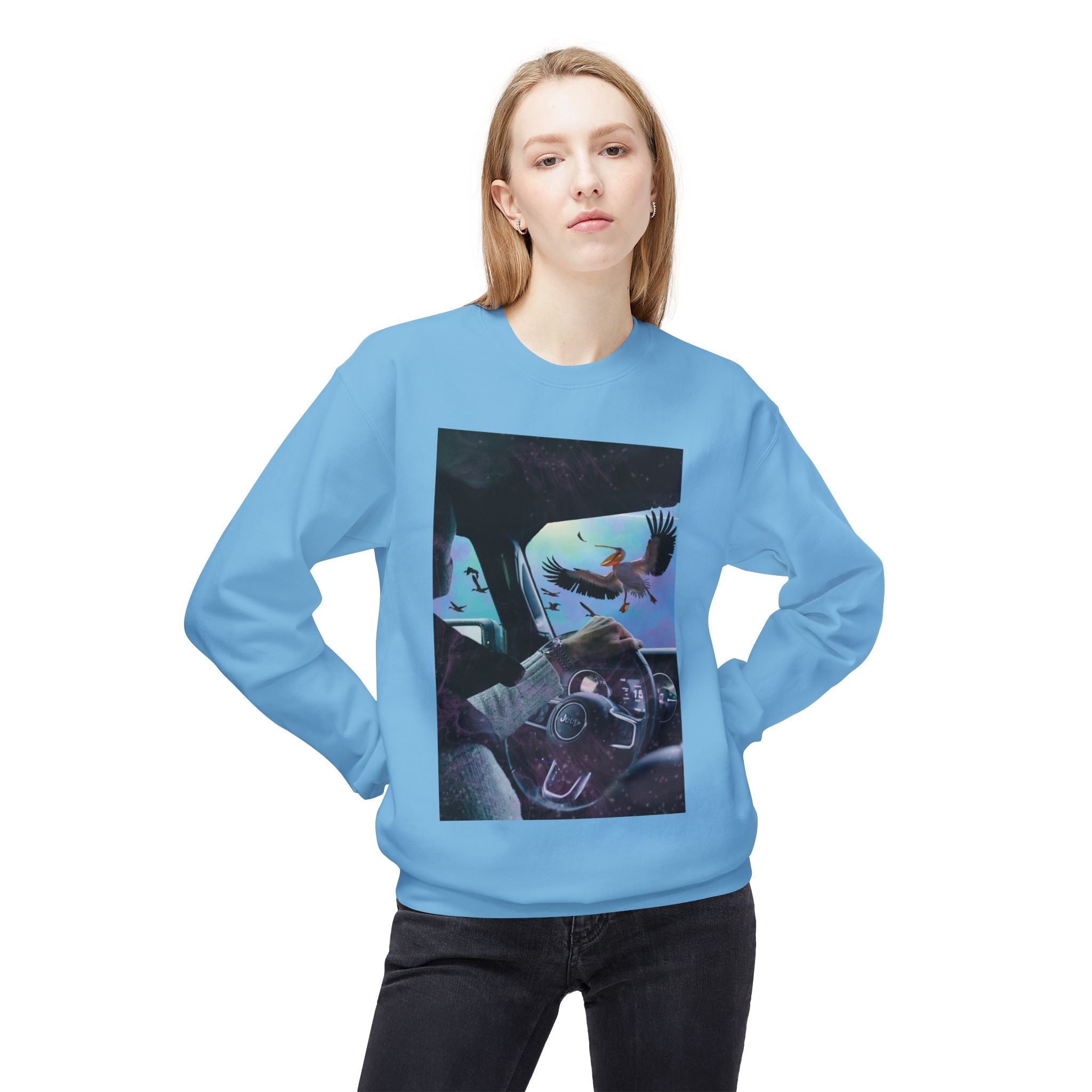 Surprise Visit - Unisex Midweight Softstyle Fleece Crewneck Sweatshirt
