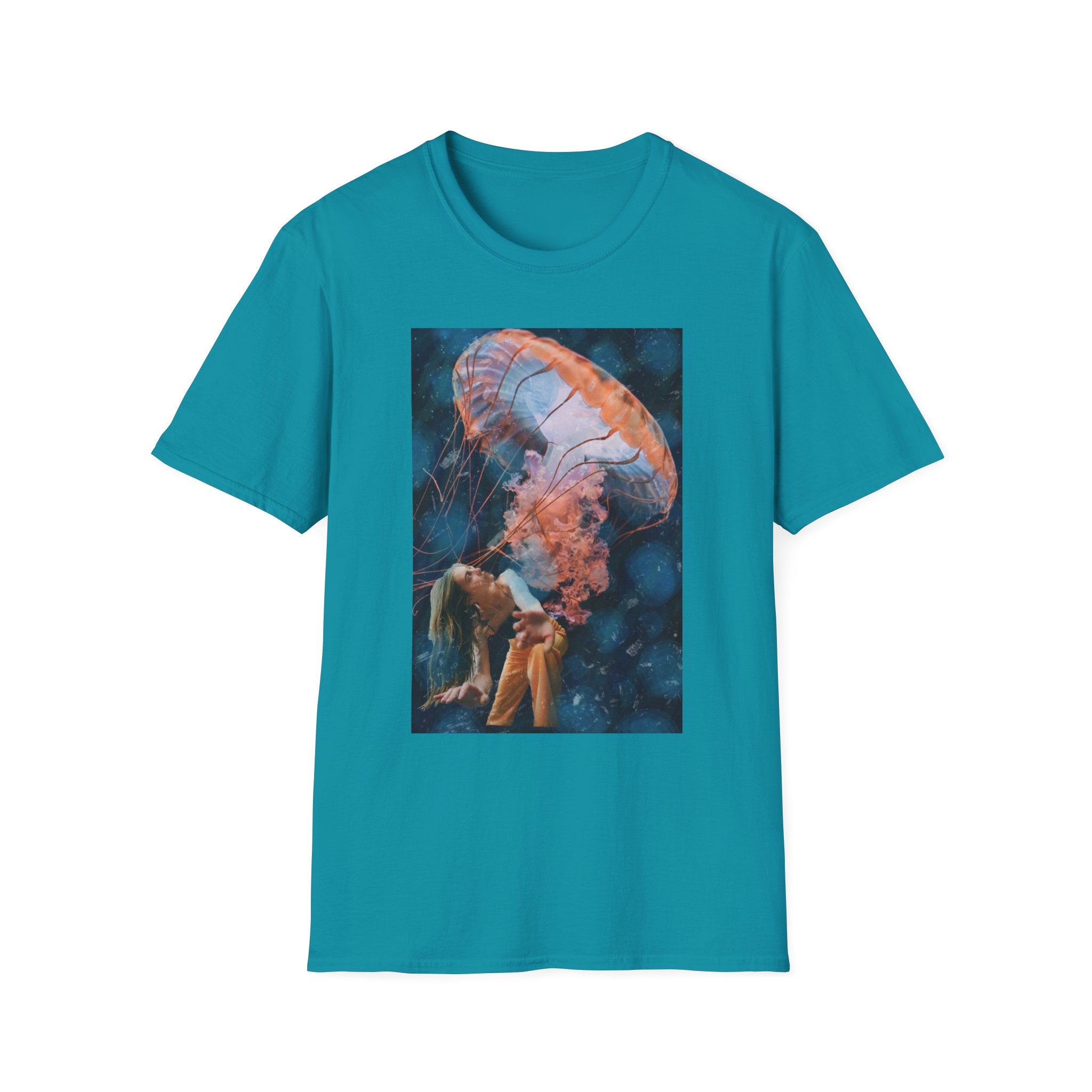 Raining Jellyfish - Unisex Softstyle T-Shirt