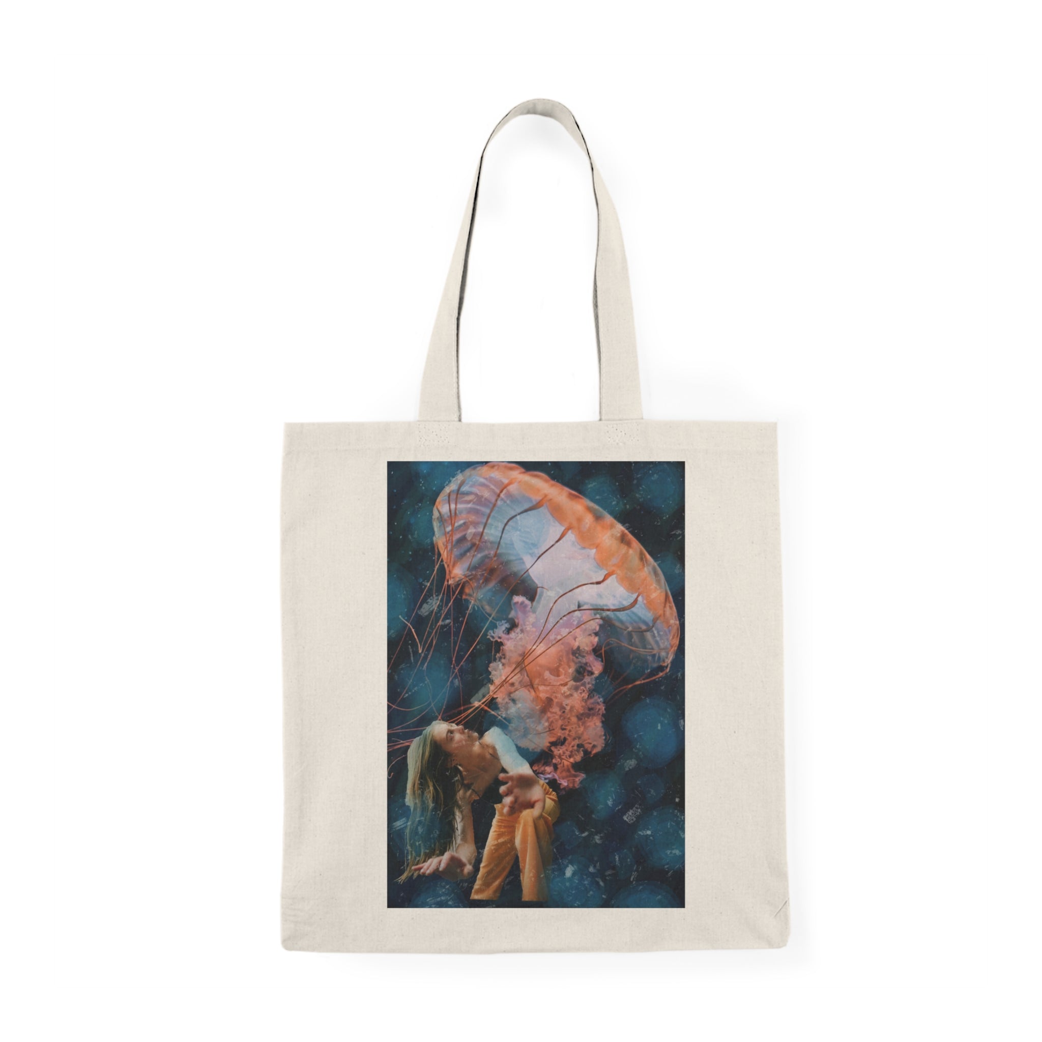 Raining Jellyfish - Natural Tote Bag