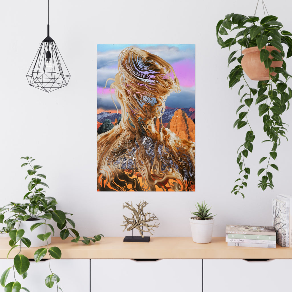 Squiggly Man - Matte Poster