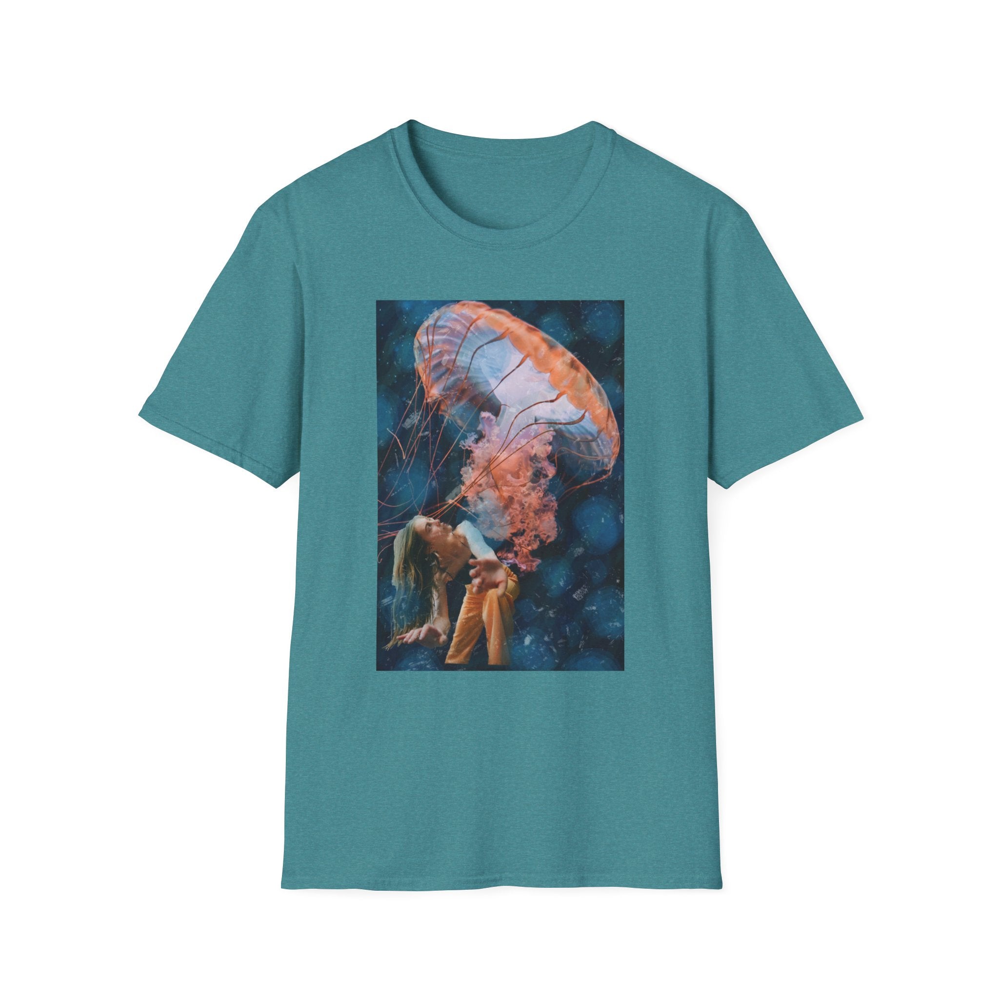 Raining Jellyfish - Unisex Softstyle T-Shirt