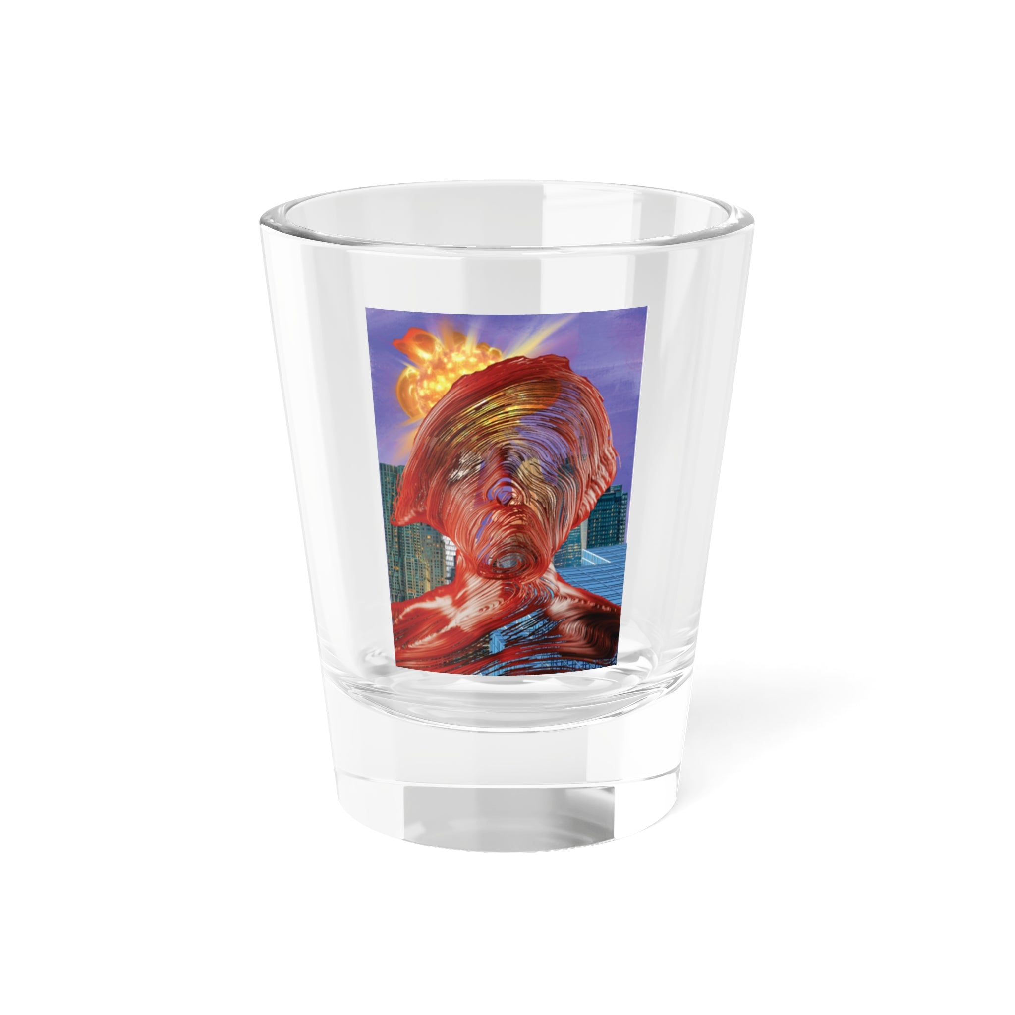 Swirly Man - Shot Glass, 1.5oz
