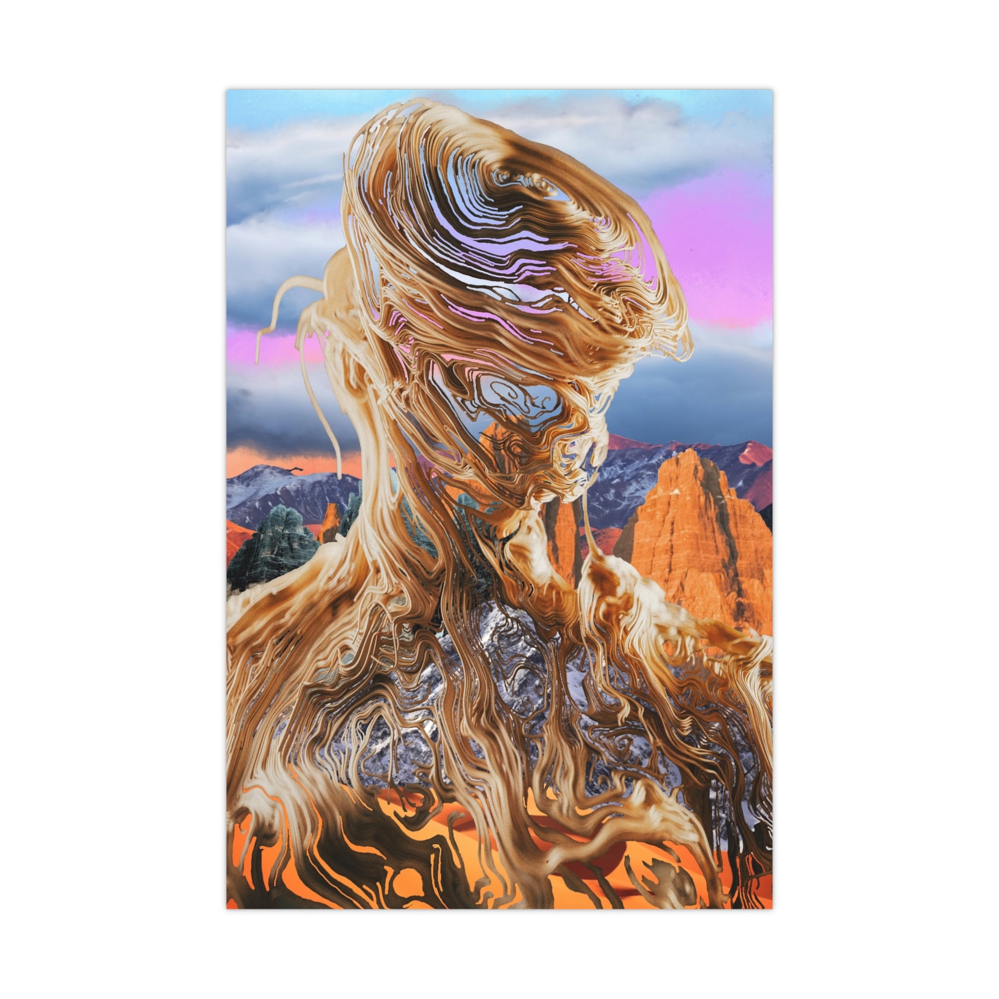 Squiggly Man - Matte Poster