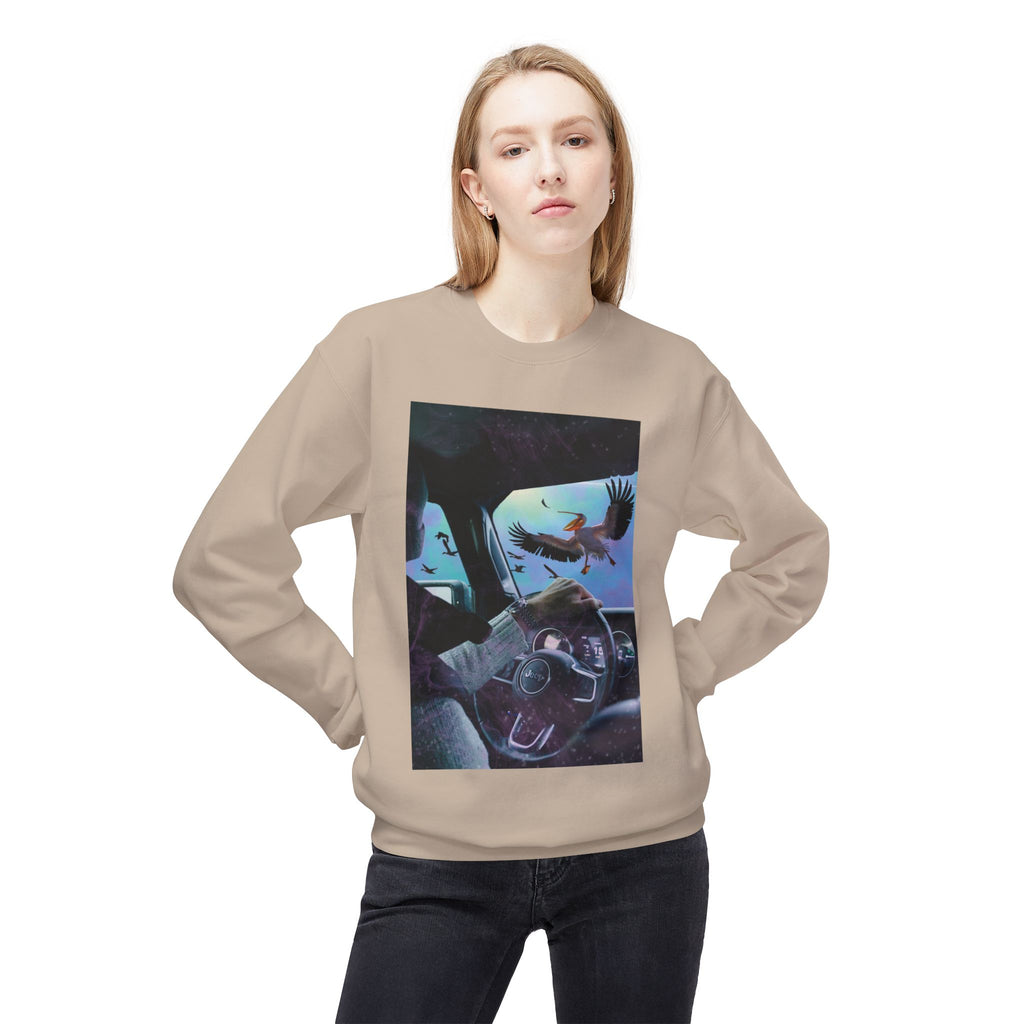 Surprise Visit - Unisex Midweight Softstyle Fleece Crewneck Sweatshirt