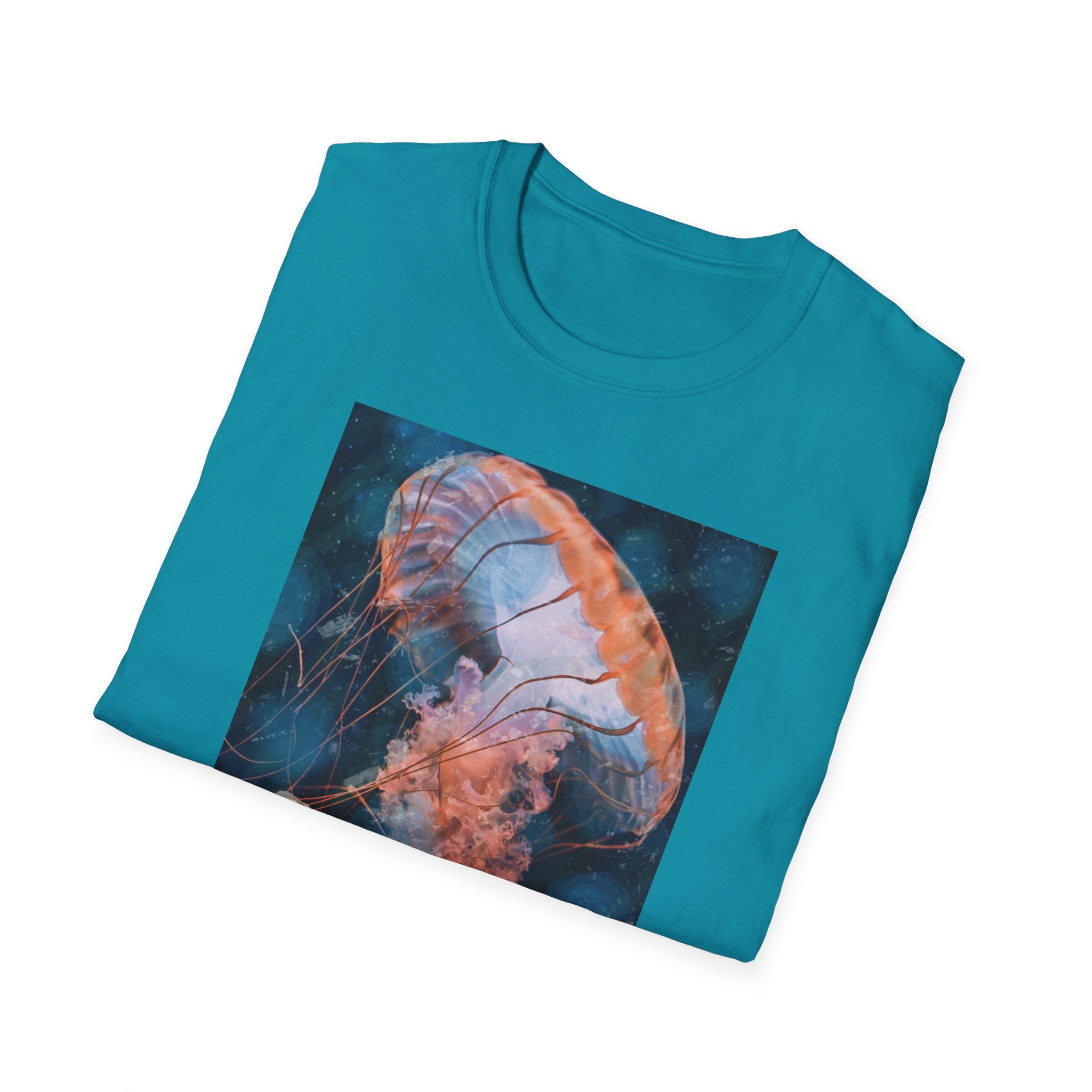 Raining Jellyfish - Unisex Softstyle T-Shirt