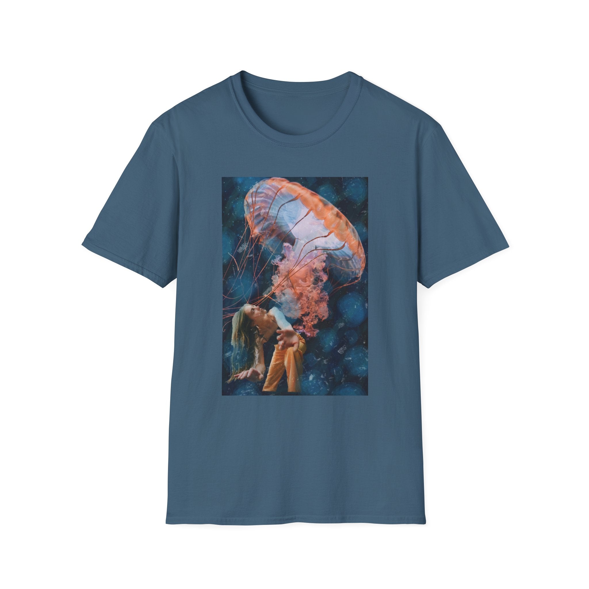 Raining Jellyfish - Unisex Softstyle T-Shirt