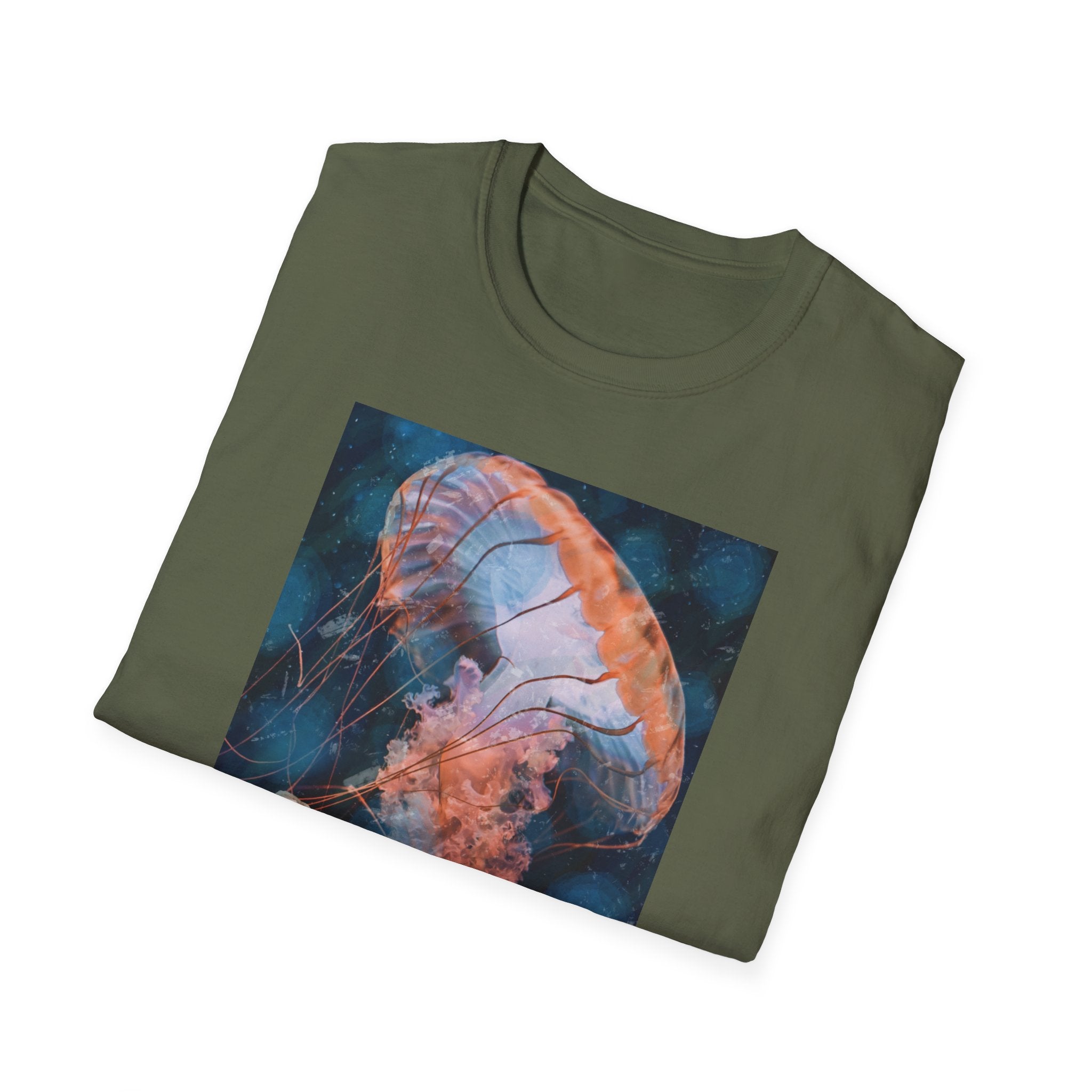 Raining Jellyfish - Unisex Softstyle T-Shirt