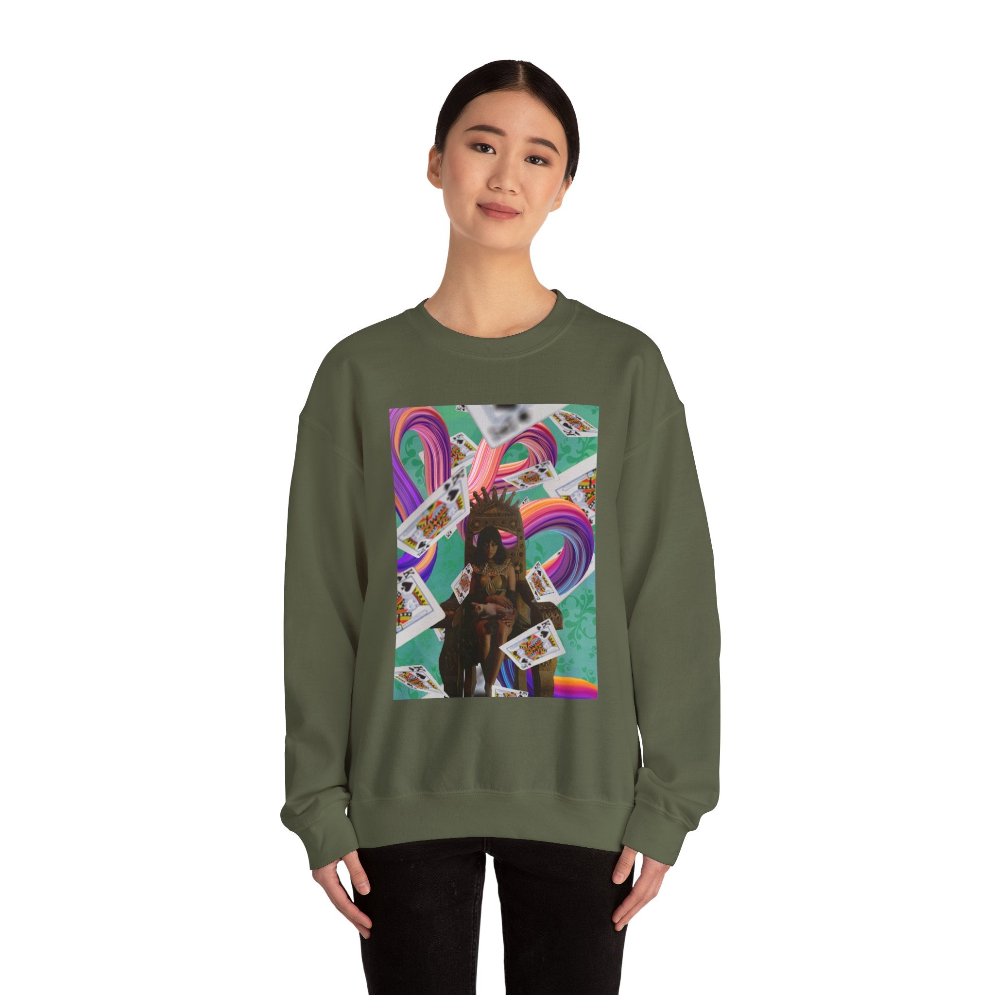 Bow To The Queen - Unisex Heavy Blend™ Crewneck Sweatshirt