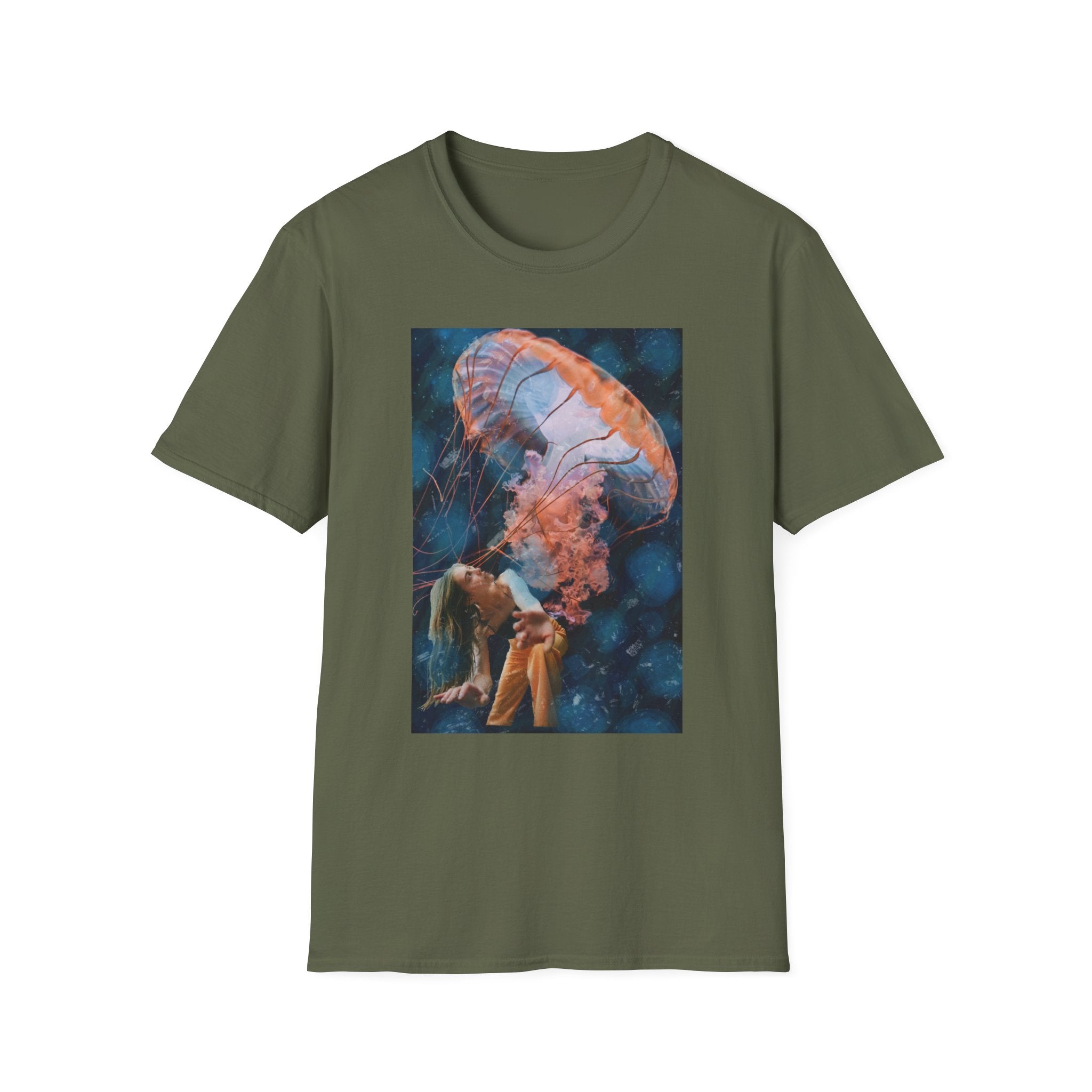 Raining Jellyfish - Unisex Softstyle T-Shirt