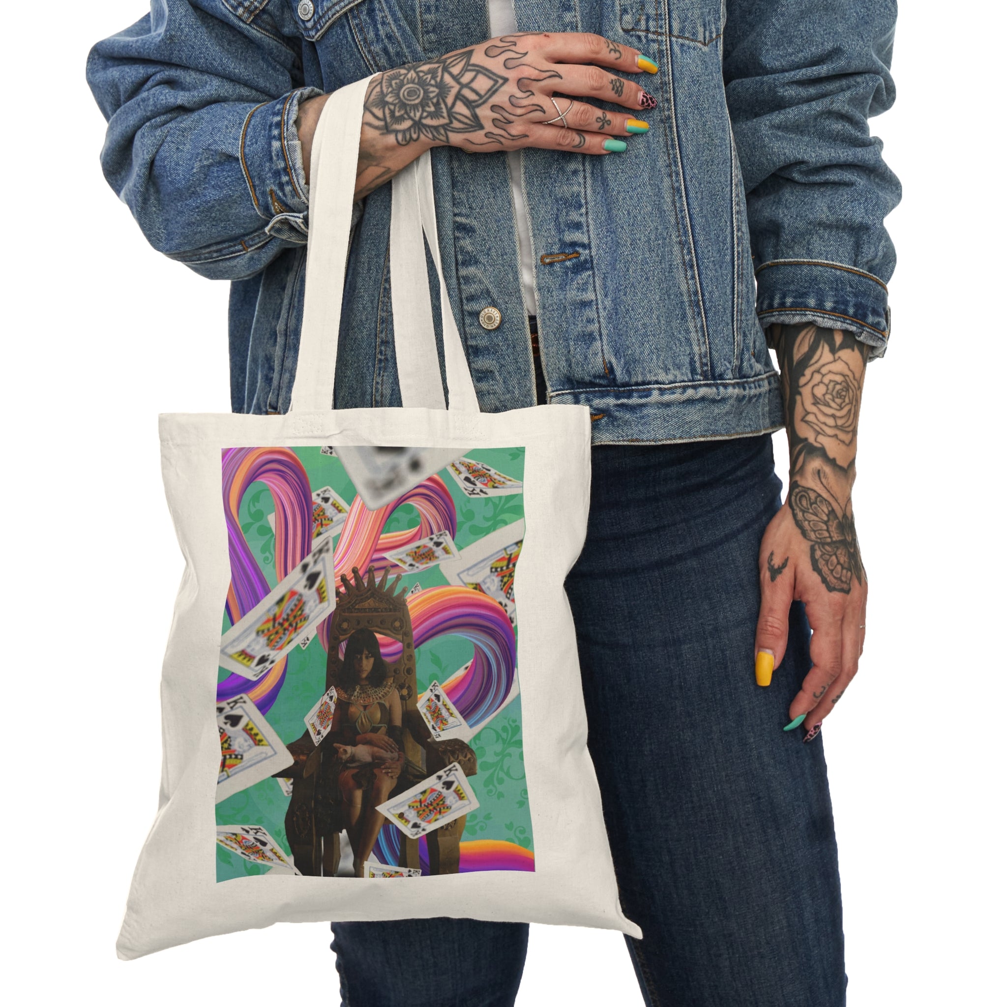 Bow To The Queen - Natural Tote Bag